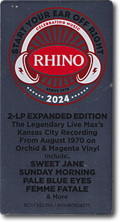 The Velvet Underground | Live At Max's Kansas City | Rhino SEYOR 2024 sticker