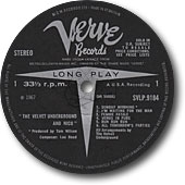 The Velvet Underground And Nico | Verve SVLP 9184 | label