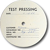 The Velvet Underground And Nico | Verve V-5008 [ test pressing label