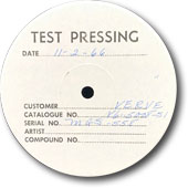 The Velvet Underground And Nico | Verve V6-5008 [ test pressing label